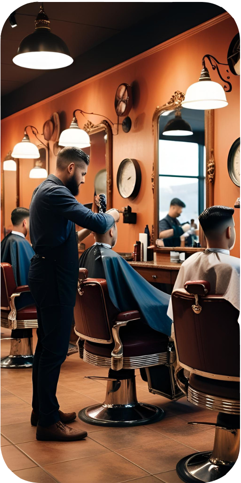 Botão Barbearia